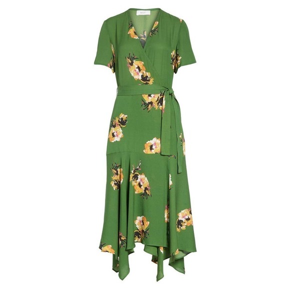 A.L.C. Cora Floral Print 100% Silk Wrap Dress Size 6 - Picture 5 of 12